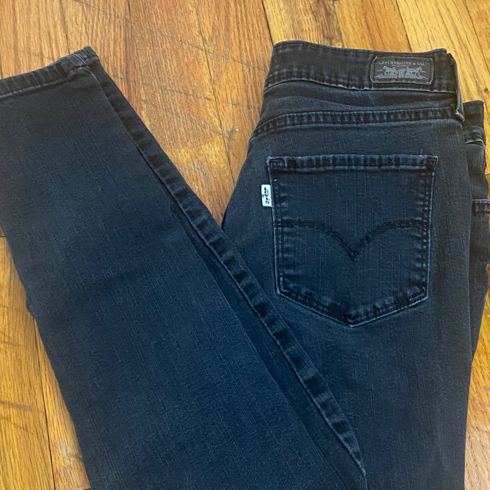 Levi Black Wash Denim Leggings